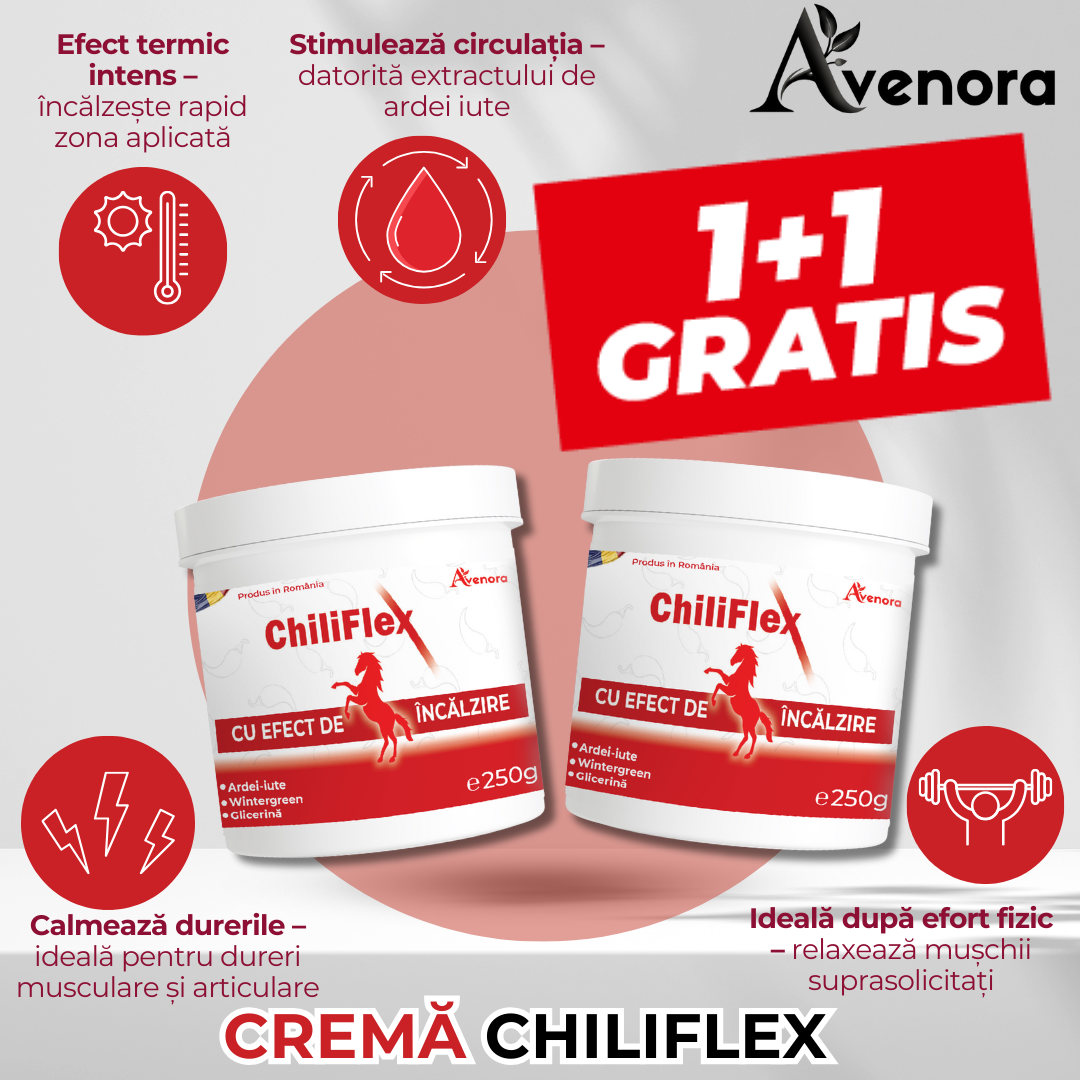 ChiliFlex - Crema cu Ardei Iute pentru Dureri Musculare