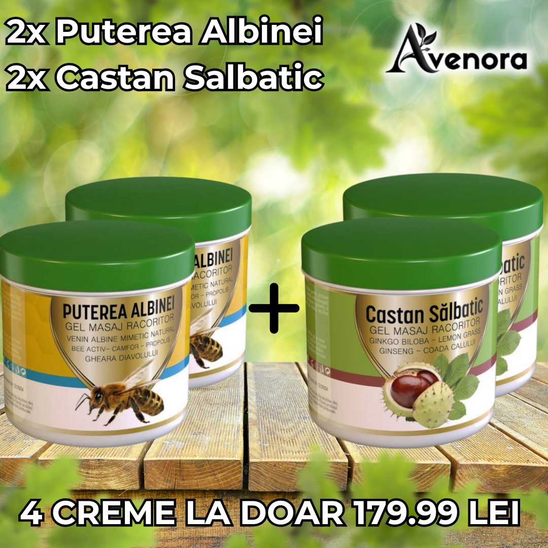 Pachet 2x Puterea Albinei + 2x Castan Salbatic
