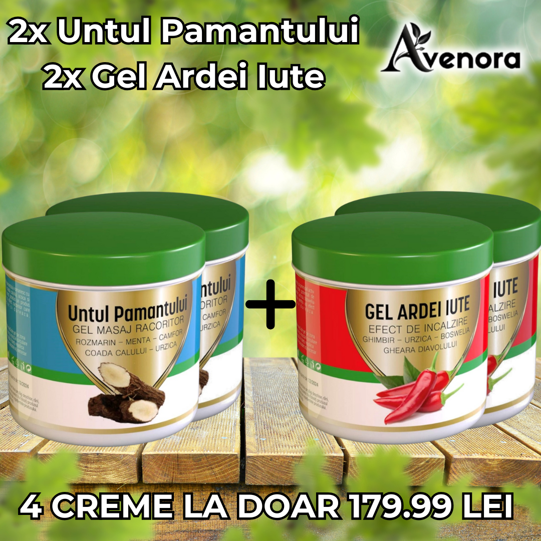 Pachet 2x Untul Pamantului + 2x Gel Ardei Iute