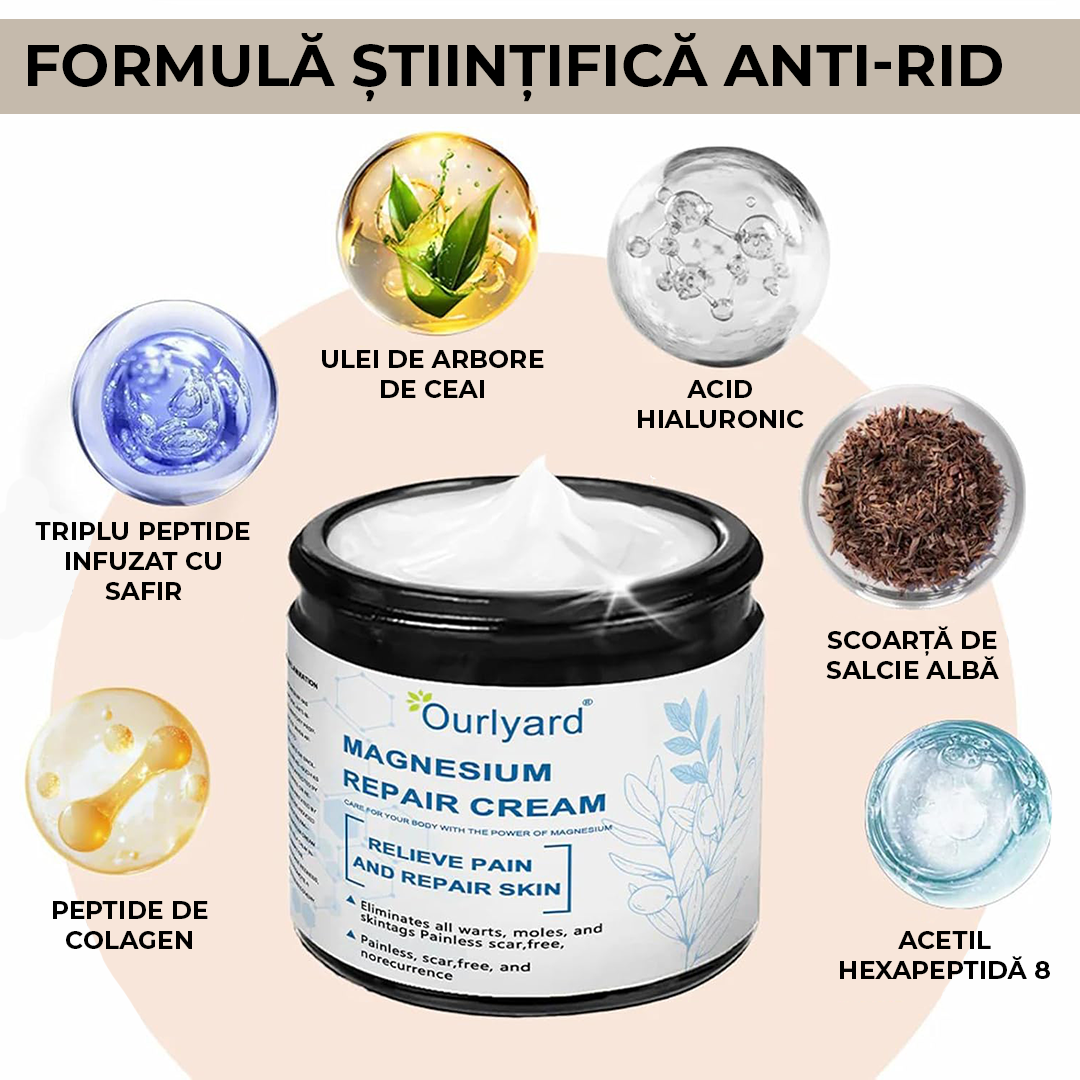 Crema cu magneziu pentru dureri articulare