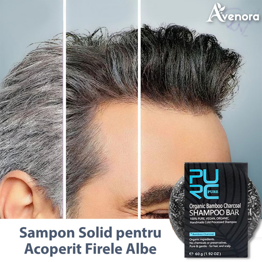 Sampon solid pentru acorperit firele albe