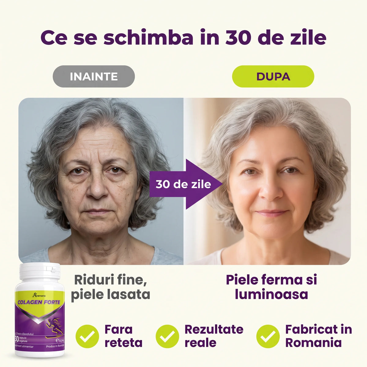 ColagenForte – Ridurile dispar, Pielea e întinerită