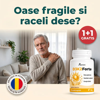D3K2Forte - Susține oasele și imunitatea (test)