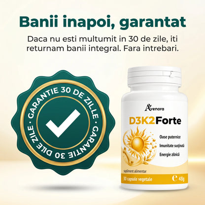 D3K2Forte - Susține oasele și imunitatea (test)