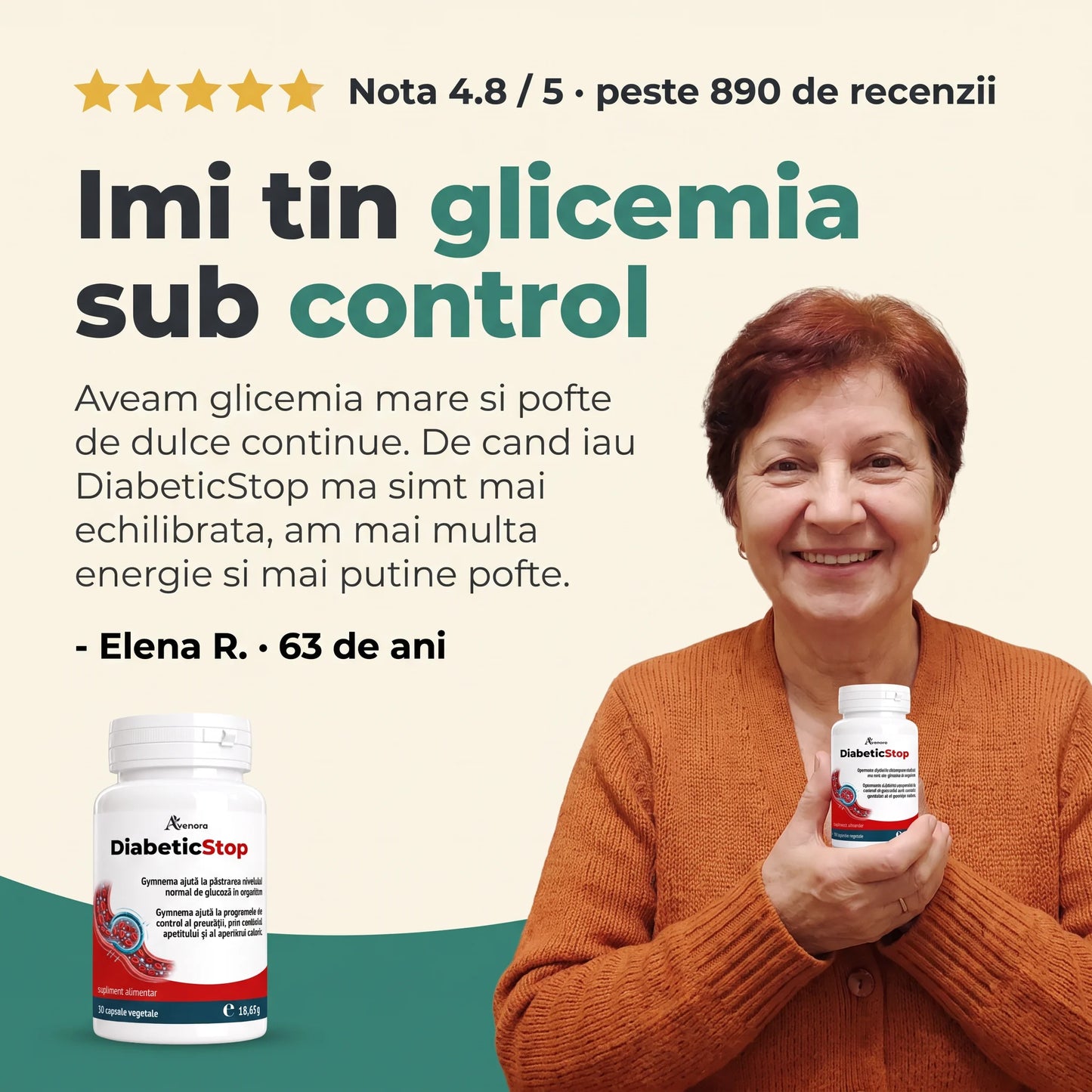 DiabeticStop - Menține glicemia în limite normale (test)