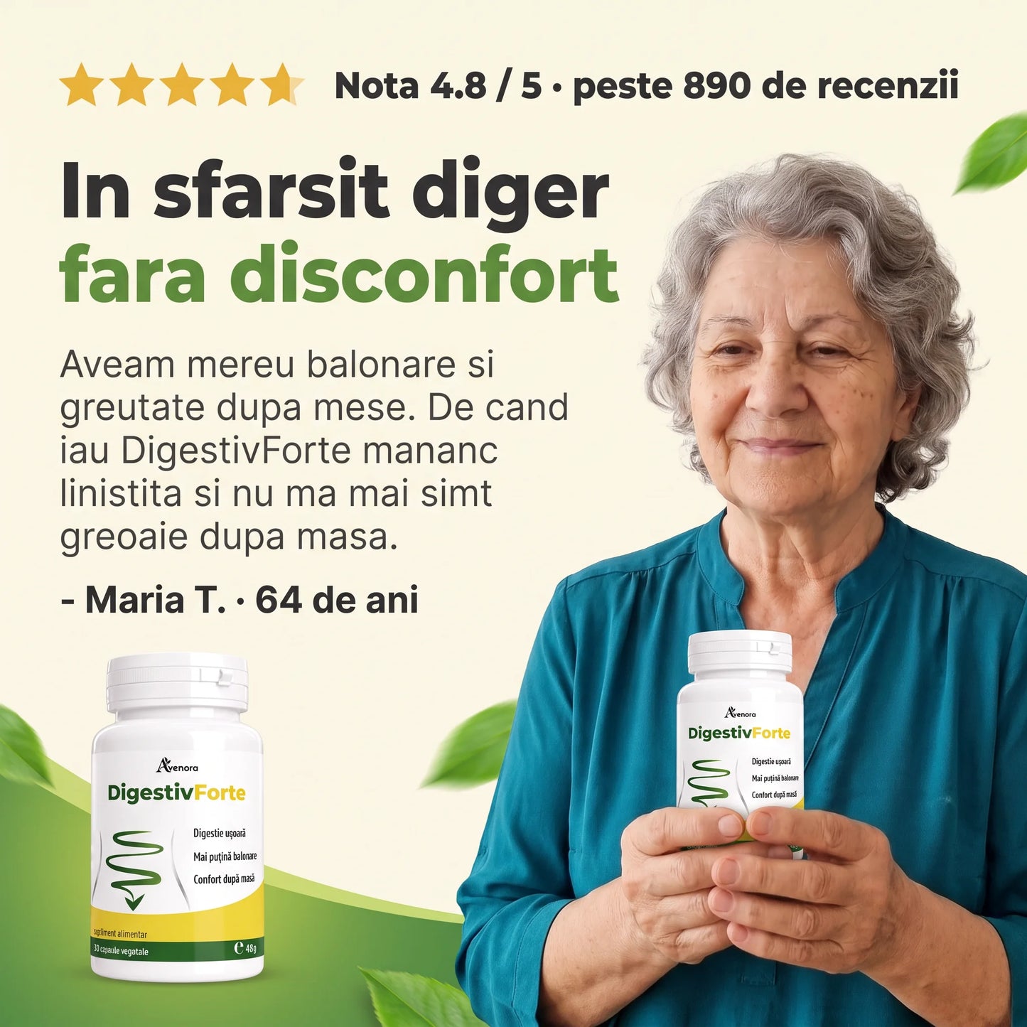 DigestivForte - Digestie ușoară după fiecare masă (test)