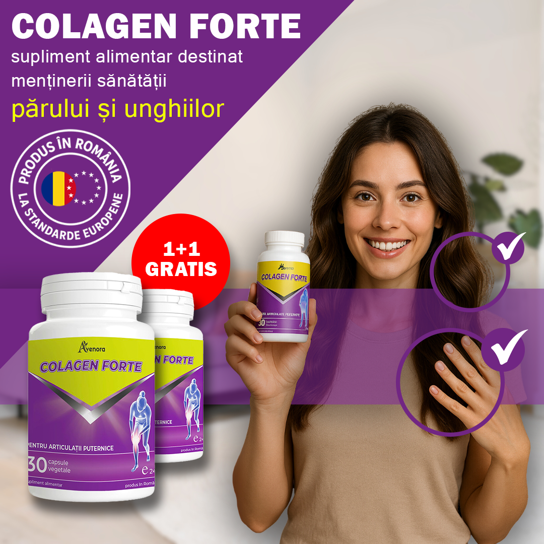 ColagenForte – Păr strălucitor și Unghii rezistente în doar 30 de zile