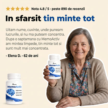 MemoActiv - Memorie, concentrare și claritate mentală (test)