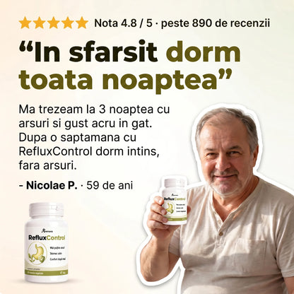 RefluxControl - Confort gastric după fiecare masă (test)