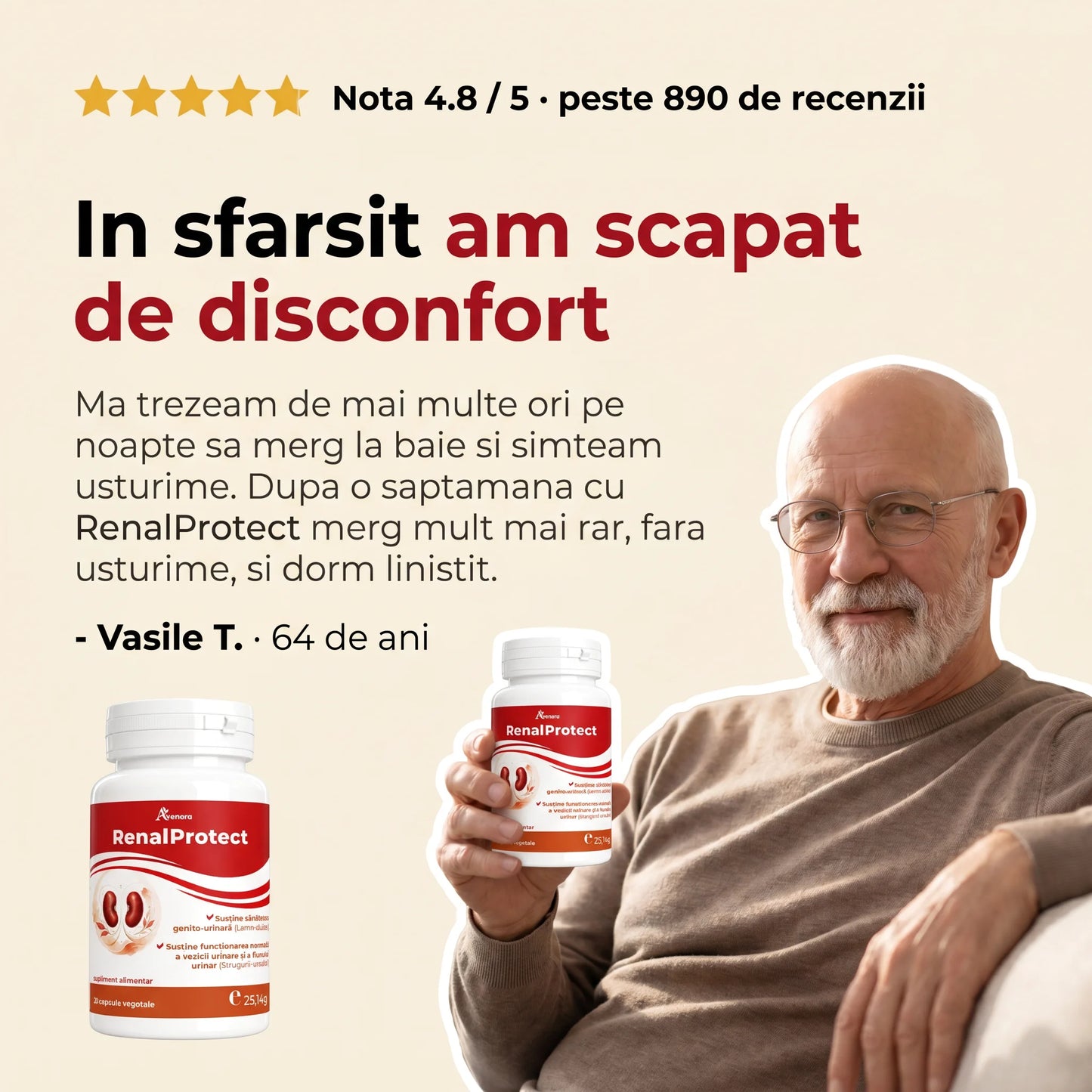 RenalProtect - Susținere pentru funcția renală (test)