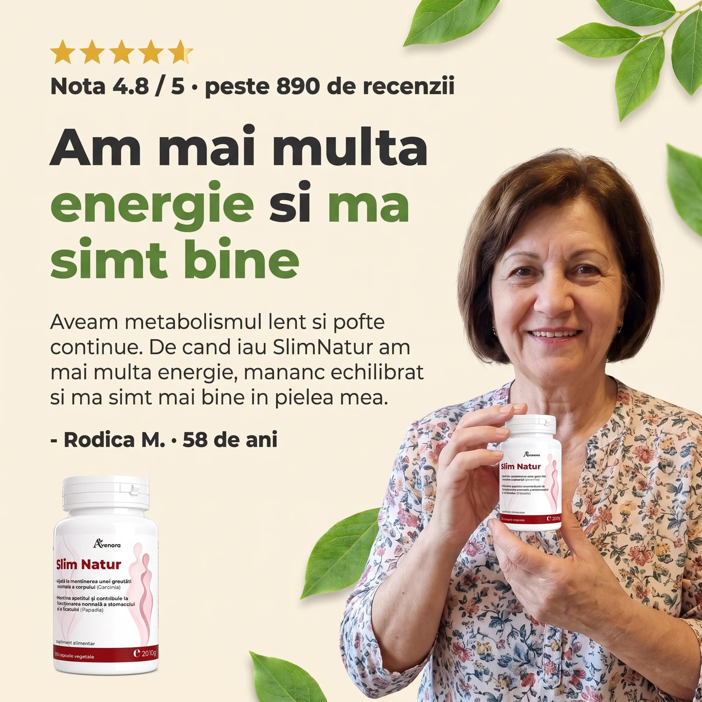 SlimNatur - Sprijin pentru siluetă și vitalitate (test)