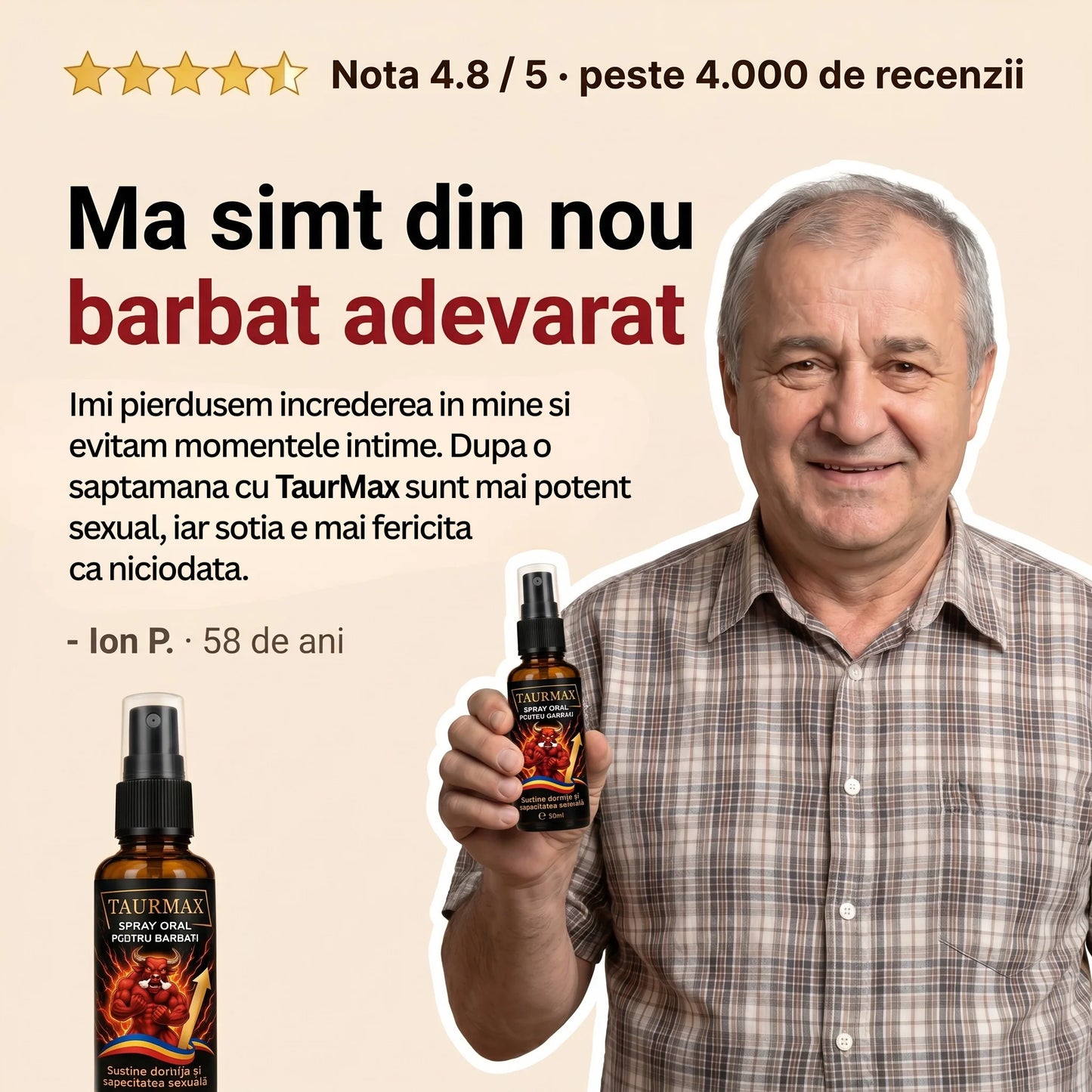 TaurMax - Spray pentru potență