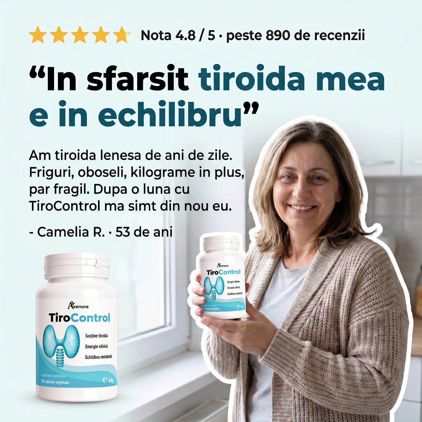 TiroControl - Echilibru pentru tiroidă și metabolism (test)