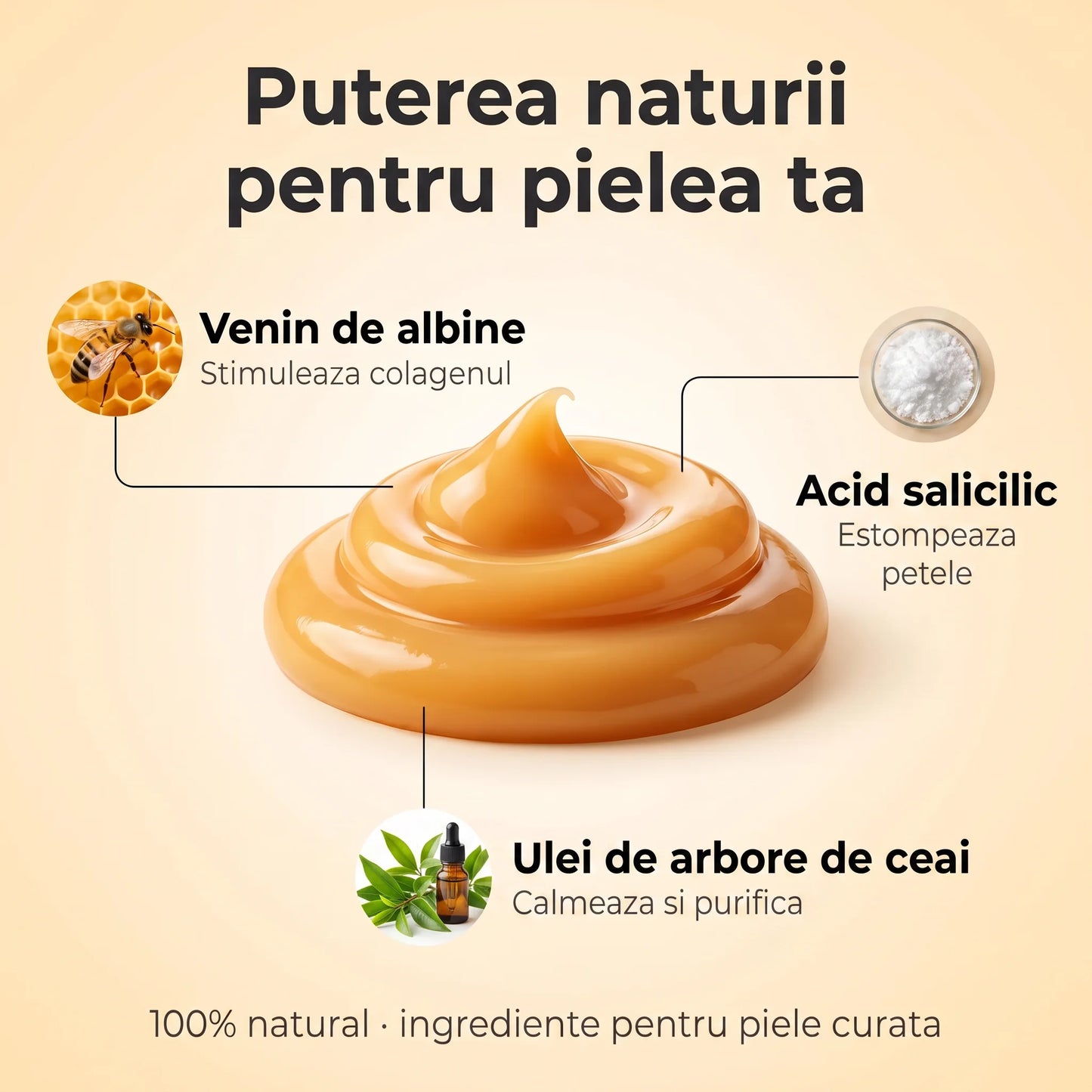 Crema pentru piele cu venin de albine